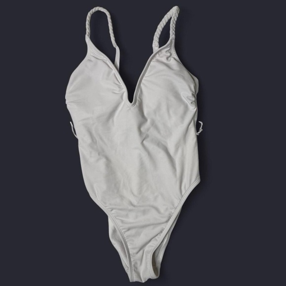 White One-Piece Swimsuit - Picture 1 of 2